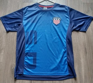 Men's Size Large - Panna 100% Polyester Blue USA Patch Soccer Jersey  - Picture 1 of 13