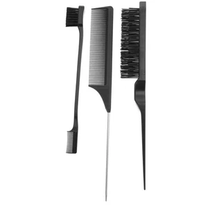 3 Pcs Eyebrow Brush Comb Set Salon Combs Hair Dye Highlight Coloring - Imagen 1 de 12