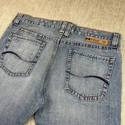 Pepe Jeans Men's Straight Fit Size 38x32 Medium Wash Denim Embroidered Pockets - Image 1 of 4