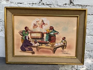 Paul Neri Aquarelle originale gouachée Tableau , Maroc Orientaliste, Peinture - Afbeelding 1 van 10
