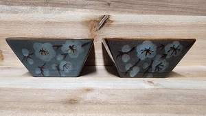 Set 2 ciotole zuppa/cereali Pier 1 Imports TRANQUIL fiori di ciliegio 6" gres - Foto 1 di 9