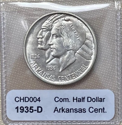 Very Nice BU 1935 D Arkansas Commemorative Half Dollar - Image 1 of 4