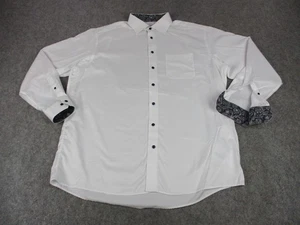 Eton Shirt Mens 17 3/4 45 White Classic Fit Dress Button Front Contrast Cuff - Picture 1 of 11