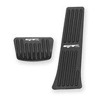  2PCS Anti-Slip Aluminum Brake Gas Pedal Pads,Auto No Drilling BLACK