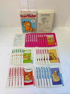 Complete ! Garfield Kids Matching Card Game Jon Odie Lasagna Pooky Friends Board - Image 1 of 4