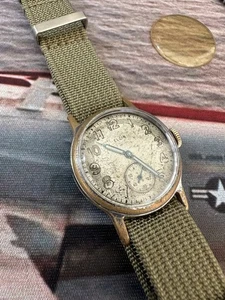 Reloj Militar 7 Joyas Vintage Segunda Guerra Mundial 1942 Elgin cal.580. **¡Reparado! - Imagen 1 de 13