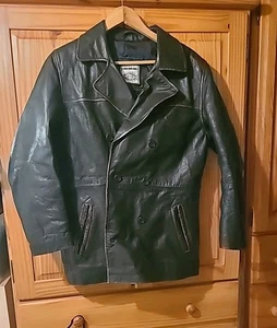 Lederjacke Petrolio Italienisch Qualität Herren Damen Rustikal Vintage Look 54 - Bild 1 von 21