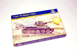 ITALERI Military Model 1/72 T-34/76 Model 1943 Tank Model Kit 7078 T7078 - Picture 1 of 2
