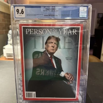 ⭐️DONALD TRUMP - TIME MAGAZINE - PERSON OF THE YEAR 2024 - CGC 9.6🔥 - Image 1 of 3
