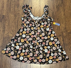 Derek Heart Black Floral Print Dress - Women's Size 1X - Picture 1 of 5