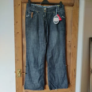 Ladies Joe Browns Wide Leg Luxury Denim Jeans UK Size 14 - Picture 1 of 11