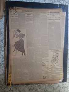 Periódico Historia del Tabaco 45 HOP CIGARRILLOS HUMOS DE UNA NUEVA MODA UN NARCÓTICO 1896 - Imagen 1 de 1