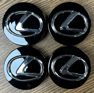 2 1/2" Lexus ES350, GS F, GS Turbo, GS200t GS350 Black Center Cap 4260353110 set - Picture 1 of 2