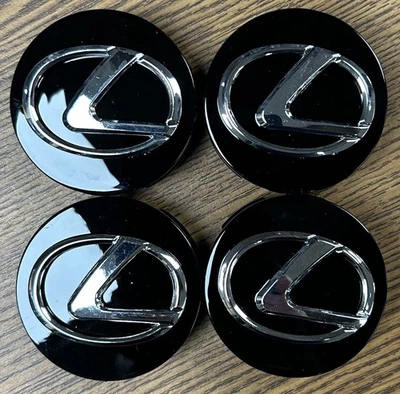 2 1/2" Lexus ES350, GS F, GS Turbo, GS200t GS350 Black Center Cap 4260353110 set - Image 1 of 2
