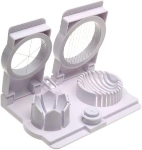 Norpro Multi Functional Egg Slicer, Wedger, Piercer and Garnish Tool, White - Picture 1 of 1
