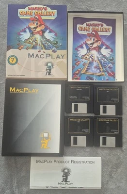 Mario's Game Gallery Apple Macintosh Mac 1994 MacPlay 3.5" Disks CIB Minty - Image 1 of 4