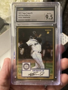 2021 Topps Project 70 #69 Ken Griffey Jr. 1952 Topps by Undefeated CSG 9.5 POP 1 - Picture 1 of 2