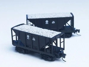 All Metal FR Freudenreich Z-scale JNR Japanese Chichibu Four axle hoppers 2 each - Picture 1 of 1