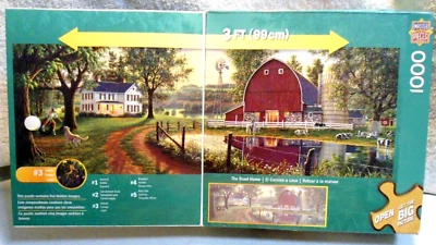 "THE ROAD HOME" 1000 Piece PANORAMIC Jigsaw Puzzle by Kim Norlien - Image 1 of 3