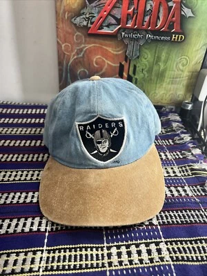 Sombrero de iniciación de mezclilla Raiders el sombrero derecho ajustable (manchado)  Foto 1 de 4