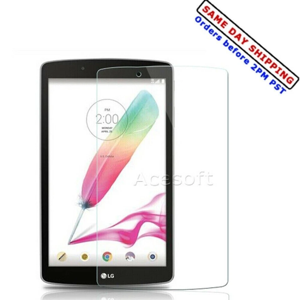 High Responsivity Tempered Glass Screen Protector for AT&T LG G Pad F 8.0 V495 - Image 1 of 1