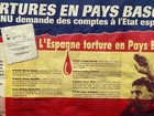 Affiche poster Comité Euskadi ETA Conflit Pays Basque Ancien Torture 