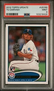 2012 Topps UPD Baseball Yu Darvish (RC) Card #US168 PSA Mint 9 - Picture 1 of 2