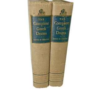 The Complete Greek Drama Oates & O'Neil 1938 2 Vols 1st Edition G - Afbeelding 1 van 24