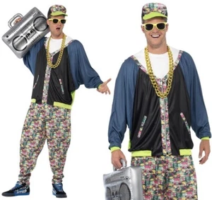80s 1980s Hip Hop Fancy Dress Costume 90s 1990s Break Dancer Outfit by Smiffys - Picture 1 of 6