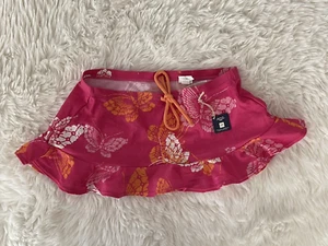 NWT GAP KIDS GIRLS SMALL 6-7 PINK SWIM COVER UP SKIRT BUTTERFLIES BUTTERFLY - Picture 1 of 4