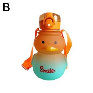 Cute Water Cup For Kids Strap Straw Kettle X8C7