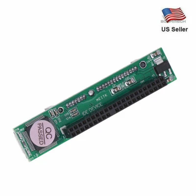 2.5" Female 44 Pin IDE to 7 + 15 Pin Male SATA Hard Drive Converter Adapter - Image 1 of 3