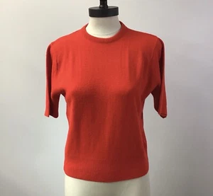 Vintage Adorable Dotty Mann Delonized Woman’s Red Sweater Size Small - Picture 1 of 2