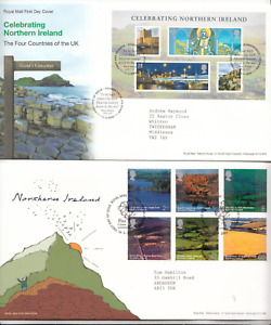 2004/2008 GB  Northern Ireland,  Minisheet and pictorial commemoratives   2 FDC