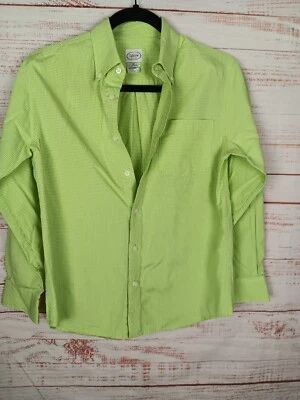 Talbots Kids Shirt Youth 12 Boys Long Sleeve Green Button Down Plaid - Image 1 of 4