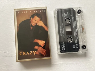 JULIO IGLESIAS - Crazy   Columbia 474738 4  cassette - Image 1 of 3