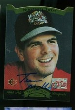 1995 Hardware City Rock Cats TRAVIS MILLER Signed Card autograph TWINS RC