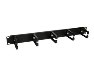 GC976 - 1U 19 Kabelmanagement Schwarz - Zdjęcie 1 z 2