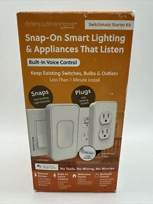 KIT DE INICIO SWITCHMATE Iluminación inteligente a presión y electrodomésticos que escuchan nuevo en caja Foto 1 de 4