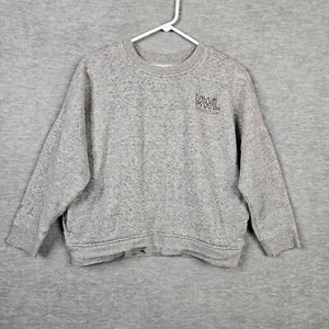 MWL By Madewell Leisure Club Logo Printed Cropped Gray Sweatshirt Size XS - Picture 1 of 10