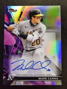 2021 Finest Autographs Refractors #FAMCA Mark Canha - Picture 1 of 2