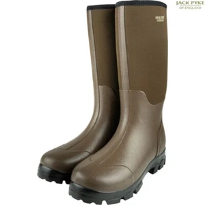 BOTAS WELLINGTON DE NEOPRENO JACK PYKE ASHCOMBE PARA HOMBRE BOTAS DE AGUA UK 6-12 MARRÓN CAZA - Imagen 1 de 9