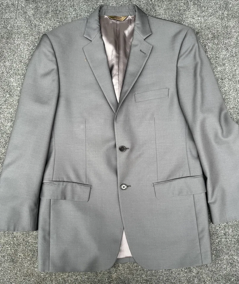 Blazer Chaqueta de Lana Pronto UOMO Signature Italia Tollegno 1900 40R Super 100’s Foto 1 de 4