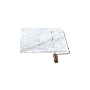 Marble Cheese Board with Wire Cheese Cutter - Picture 1 of 2