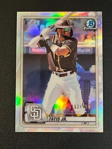 Fernando Tatis Jr 2020 Bowman Chrome Refractor /499 Padres 82 - Picture 1 of 2