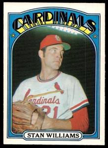 1972 O-Pee-Chee Baseball Stan Williams 9 St. Louis Cardinals