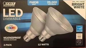 Feit PAR38 Spot Dimmable LED Light Bulb 2-Pack - Picture 1 of 1
