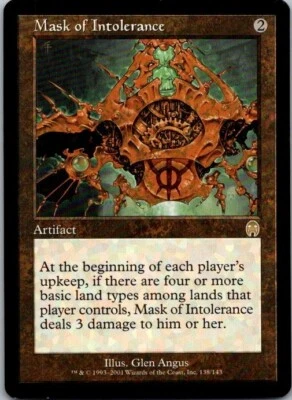 Mask of Intolerance Apocalypse MTG LP - Image 1 of 2