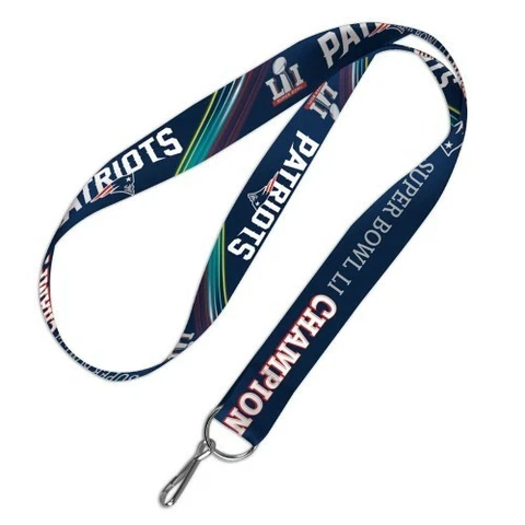 NEW ENGLAND PATRIOTS SUPER BOWL 51 CHAMPIONS LANYARD KEY CHAIN 1"WIDE 20"LONG Cover