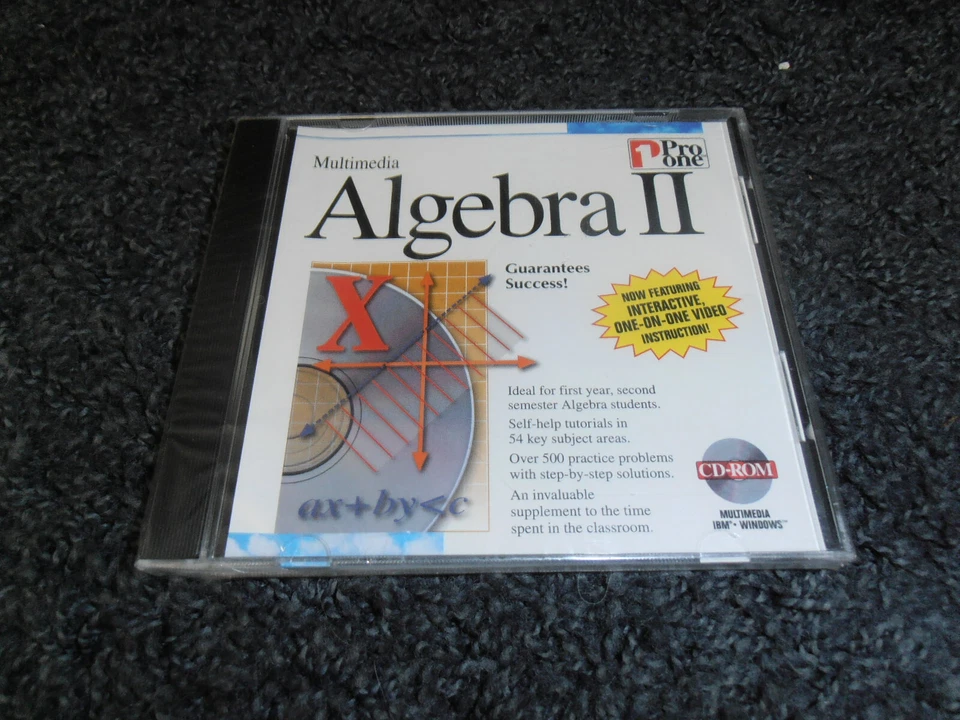 Pro one Algebra II (PC, 1995) Factory Sealed - Image 1 of 1